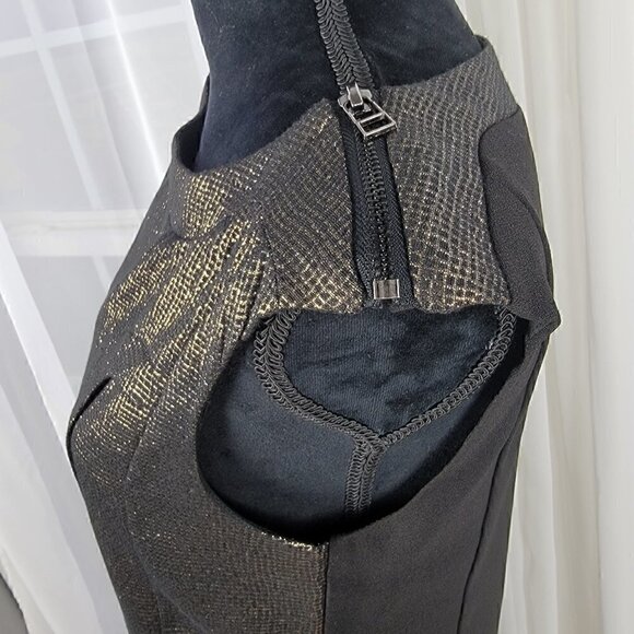 C BLOCK ISIA Metallic Bronz Mini -Length Dress Size Small - Picture 5 of 12